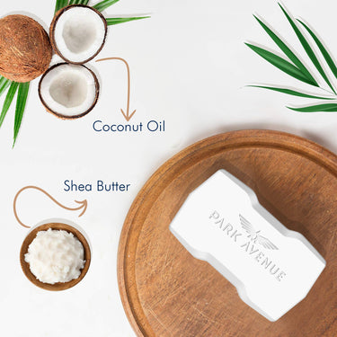 Park Avenue Premium Men’S Soap, Shea Butter+ Coconut Oil, 125G (Buy 3 Get 1)